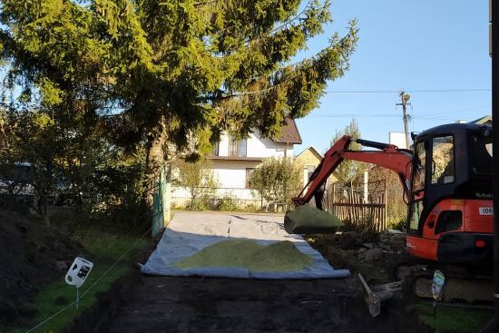 Постачання геотекстилю під щебінь для приватного будинку у Львівській обл.
