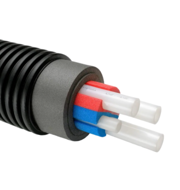 Попередньоізольовані труби Uponor Ecoflex Quattro 